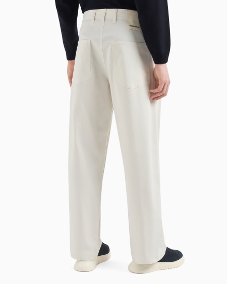 Armani Pantalones Modelo Cinco Bolsillos En Gabardina Orgánica De La ASV Capsule