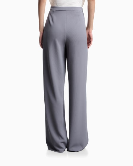 Armani Pantalones Palazzo De Tejido Texturizado Fluido