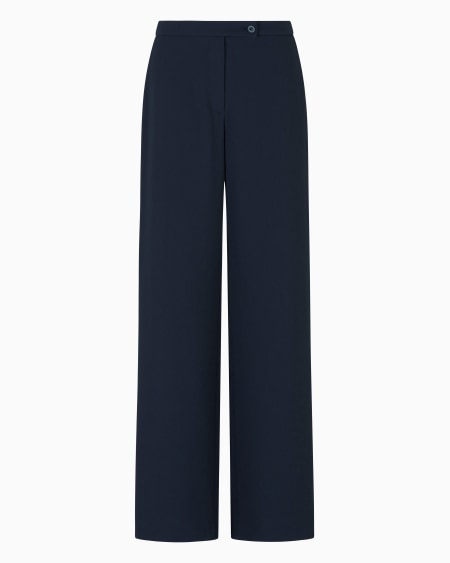 Armani Pantalones palazzo de tejido texturizado fluido