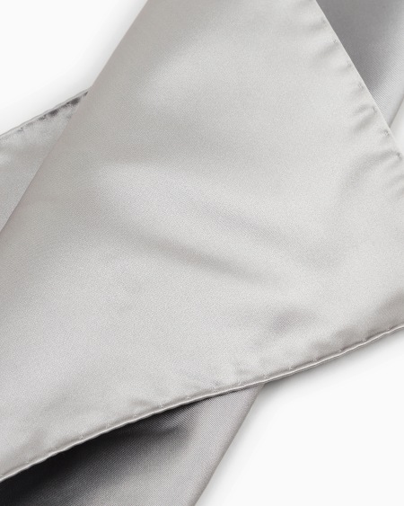 Armani Pañuelo De Bolsillo De Seda Pura Con Micromotivo De Tejido Jacquard