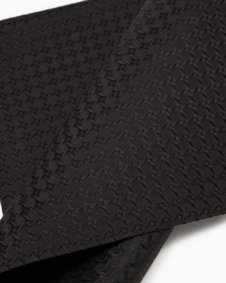 Armani Pañuelo De Bolsillo En Seda Pura Con Motivo De Tejido Jacquard