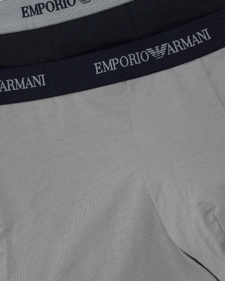 Armani Paquete Con Dos Calzoncillos Bóxer Con Tira Con Logotipo Completo
