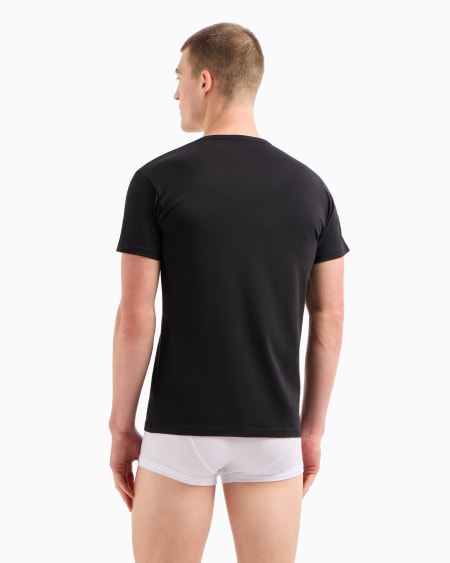 Armani Paquete Con Dos Camisetas Interiores Regular Fit Con Logotipo Essential De Monograma