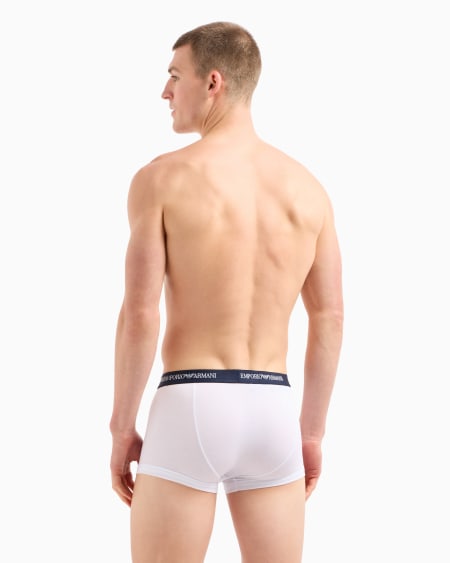 Armani Paquete Con Tres Calzoncillos Bóxer Con Tira Con Logotipo Completo