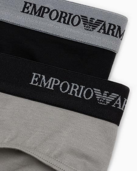 Armani Paquete De Dos Braguitas Con Banda Con Logotipo Essential Core