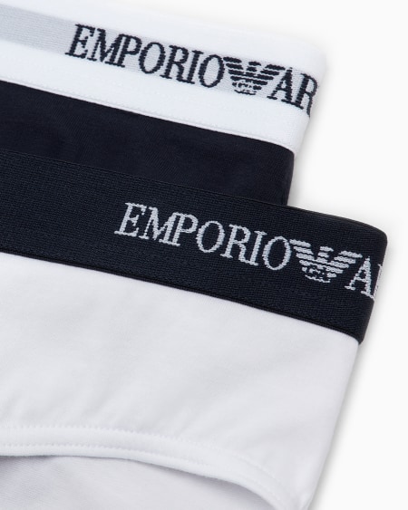 Armani Paquete De Dos Braguitas Con Banda Con Logotipo Essential Core