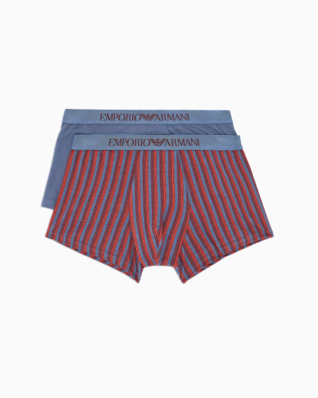 Armani Paquete de dos calzoncillos bóxer con mezcla de estampados
