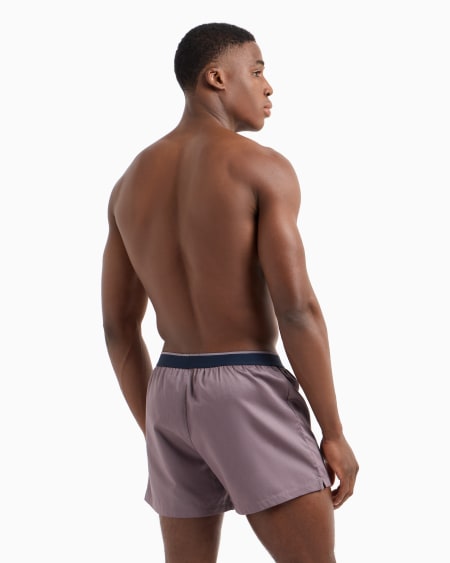 Armani Paquete De Dos Calzoncillos Bóxer De Algodón Con Etiqueta Con Logotipo