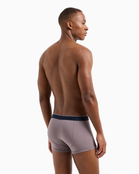 Armani Paquete De Dos Calzoncillos Bóxer De Algodón Orgánico Con Etiqueta Con Logotipo ASV