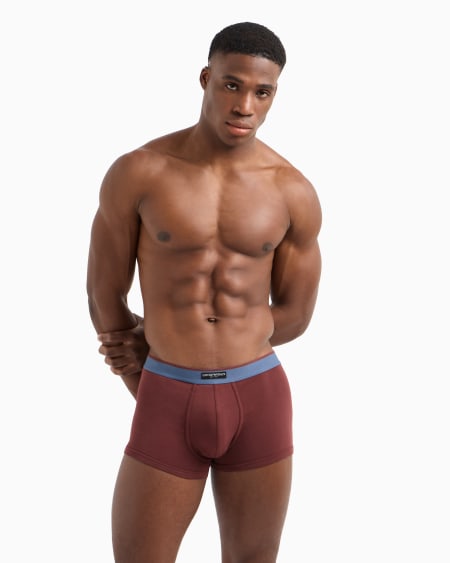 Armani Paquete De Dos Calzoncillos Bóxer De Algodón Orgánico Con Etiqueta Con Logotipo ASV