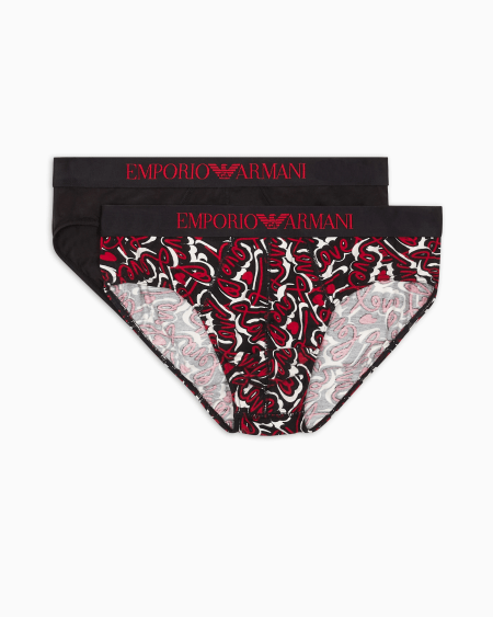 Armani Paquete de dos calzoncillos slip cápsula San Valentín