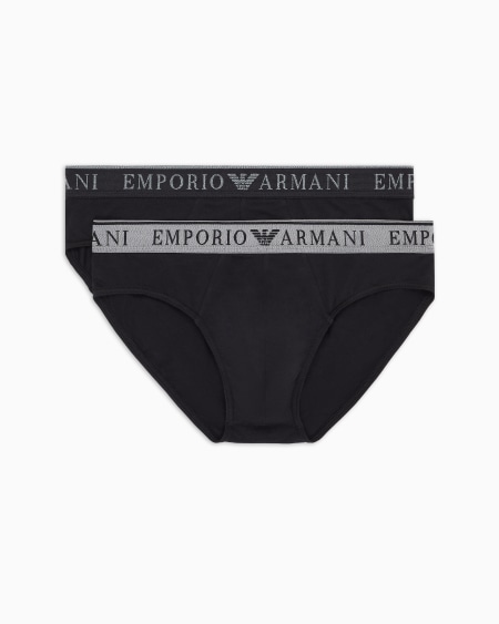 Armani Paquete de dos calzoncillos slip con logotipo Endurance