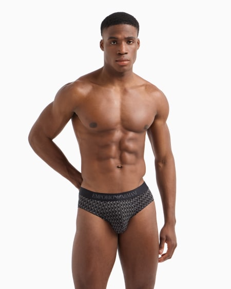 Armani Paquete De Dos Calzoncillos Slip Con Mezcla De Estampados