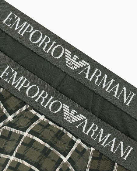 Armani Paquete De Dos Calzoncillos Slip Con Mezcla De Estampados