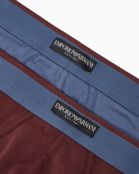 Armani Paquete De Dos Calzoncillos Slip De Algodón Orgánico Con Etiqueta De Logotipo ASV