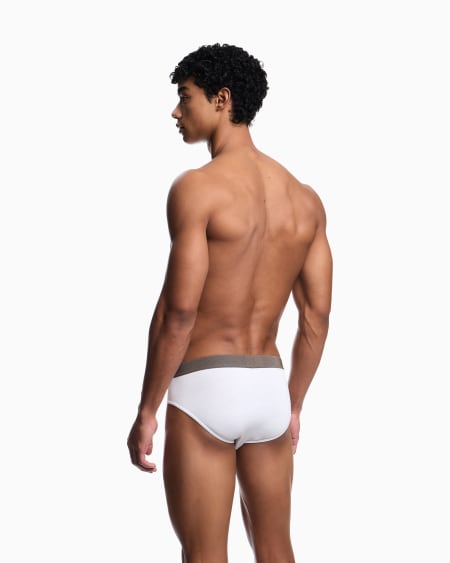 Armani Paquete De Dos Calzoncillos Slip De Viscosa Ecológica De Tacto Suave ASV