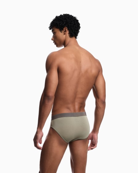 Armani Paquete De Dos Calzoncillos Slip De Viscosa Ecológica De Tacto Suave ASV