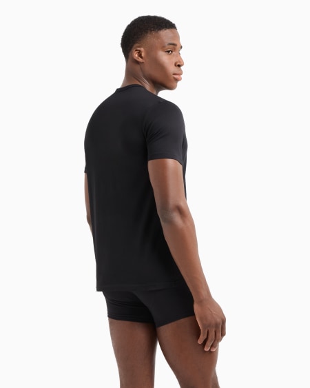 Armani Paquete De Dos Camisetas De Estar Por Casa De Algodón Puro