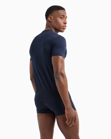Armani Paquete De Dos Camisetas De Estar Por Casa De Corte Ceñido Con Logotipo De Monograma Resaltado