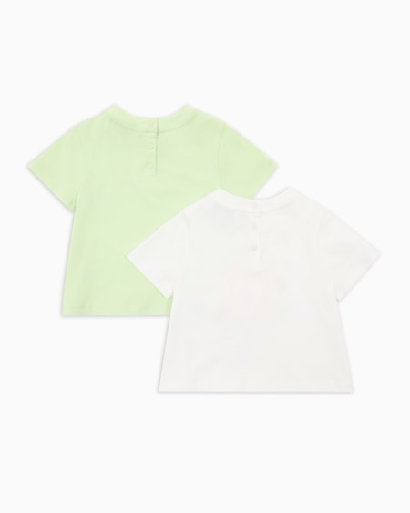 Armani Paquete De Dos Camisetas De Punto Con Logotipo Alegre