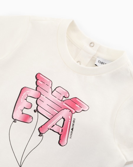 Armani Paquete De Dos Camisetas De Punto Con Logotipo De Globos