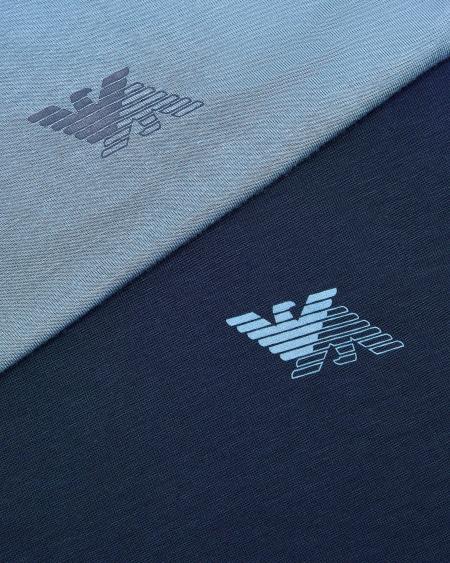 Armani Paquete De Dos Camisetas Slim Fit De Estar Por Casa En Viscosa Ecológica De Tacto Suave ASV