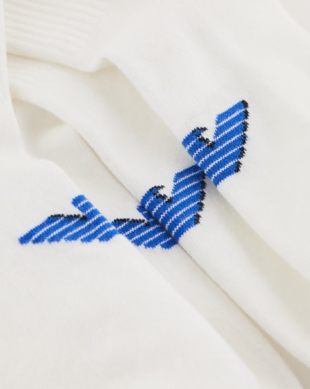 Armani Paquete De Dos Pares De Calcetines Cortos De Rizo Con Logotipo De águila