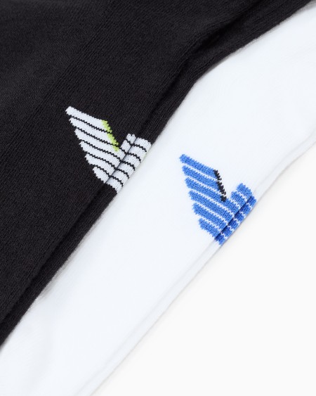 Armani Paquete De Dos Pares De Calcetines Cortos De Rizo Con Logotipo De águila