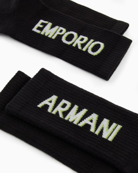 Armani Paquete De Dos Pares De Calcetines De Rizo Con Maxilogotipo