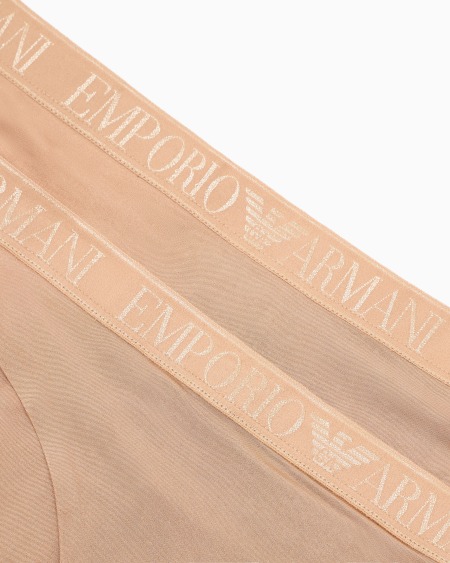 Armani Paquete De Dos Tangas De Microfibra Reciclada Iconic ASV