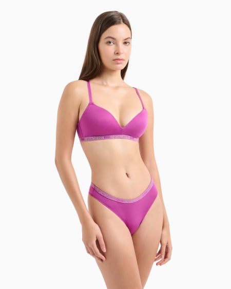 Armani Paquete De Dos Tangas De Viscosa Certificada Essential Con Logotipo ASV