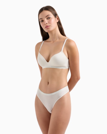 Armani Paquete De Dos Tangas De Viscosa Certificada Essential Con Logotipo ASV