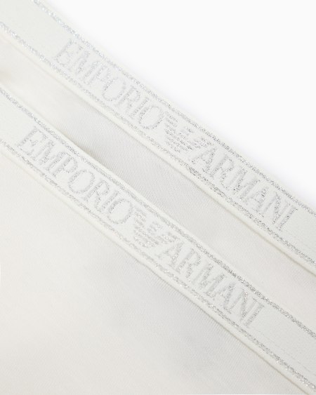 Armani Paquete De Dos Tangas De Viscosa Certificada Essential Con Logotipo ASV