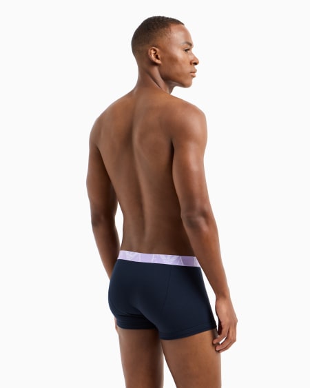 Armani Paquete De Tres Calzoncillos Bóxer Con Logotipo Llamativo De Monograma