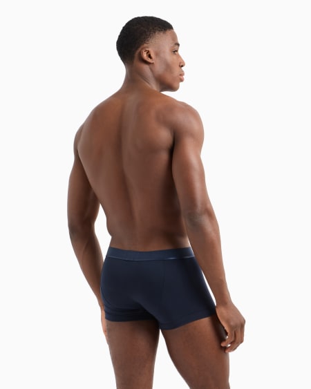 Armani Paquete De Tres Calzoncillos Bóxer De Algodón Orgánico Con Banda Con Logotipo Brillante ASV