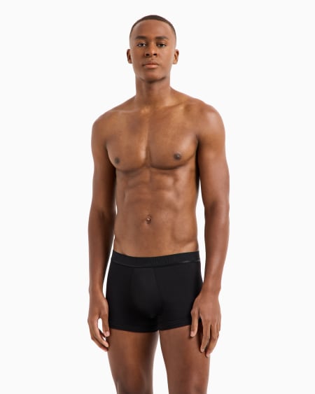 Armani Paquete De Tres Calzoncillos Bóxer De Algodón Orgánico Con Banda Con Logotipo Brillante ASV