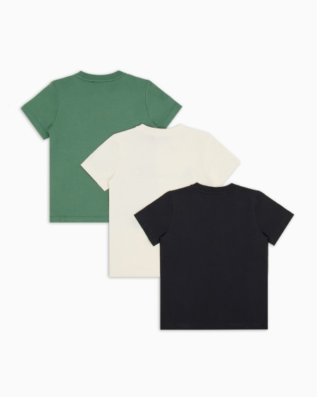 Armani Paquete De Tres Camisetas De Punto Con Logotipo Gráfico Estampado