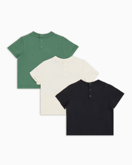 Armani Paquete De Tres Camisetas De Punto Con Logotipo Gráfico Estampado