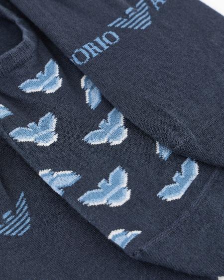 Armani Paquete Regalo De Tres Pares De Calcetines Invisibles Con Logotipo En Tejido Jacquard