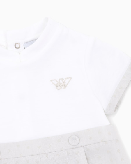 Armani Pelele Con Motivo De Microáguilas En Tejido Jacquard