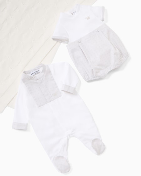 Armani Pelele Con Motivo De Microáguilas En Tejido Jacquard