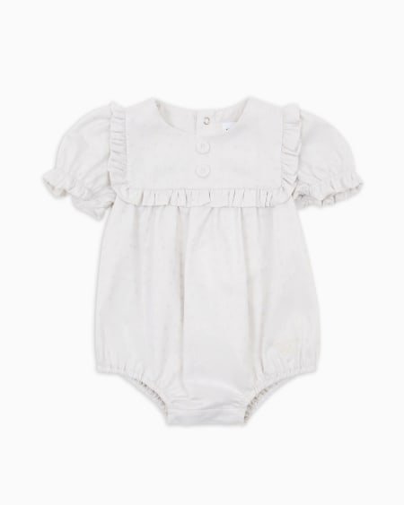 Armani Pelele con motivo integral de microáguilas en tejido jacquard