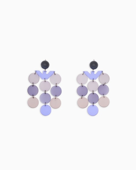 Armani Pendientes colgantes con elementos geométricos y águila