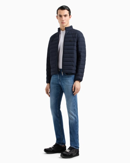 Armani Polo De Manga Larga De Piqué Elástico Con Bordado De Microáguila