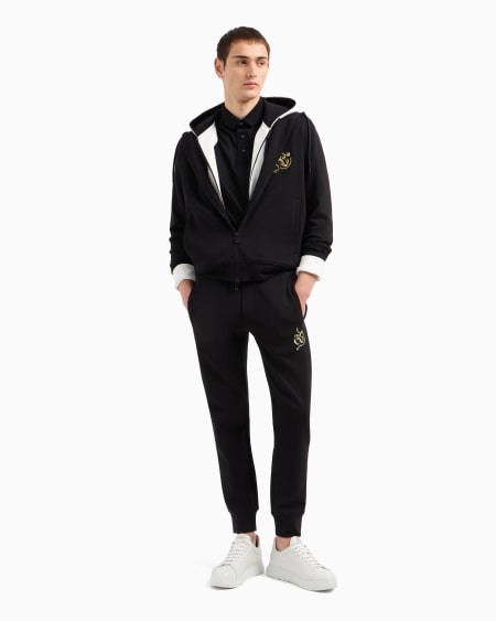 Armani Polo De Punto De Mezcla De Lyocell Con Bordado ASV