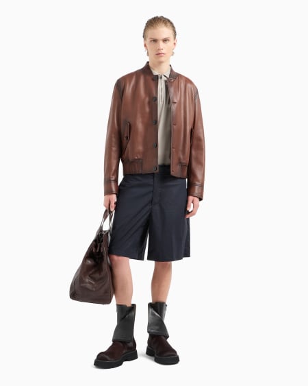 Armani Polo De Punto En Mezcla De Lyocell Con Cremallera ASV