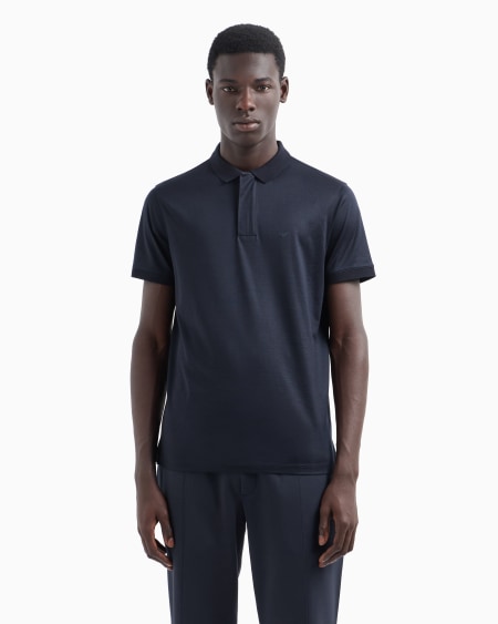 Armani Polo De Punto En Mezcla De Lyocell Travel Essential