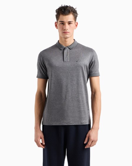 Armani Polo De Punto En Mezcla De Lyocell Travel Essential