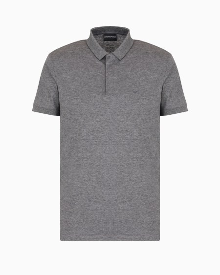 Armani Polo de punto en mezcla de lyocell Travel Essential