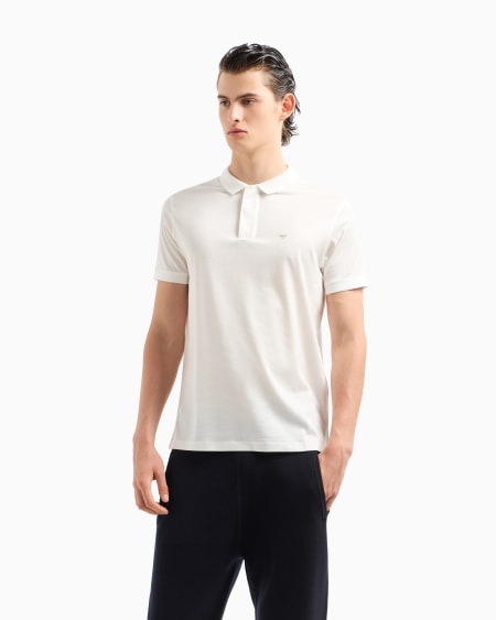 Armani Polo De Punto En Mezcla De Lyocell Travel Essential